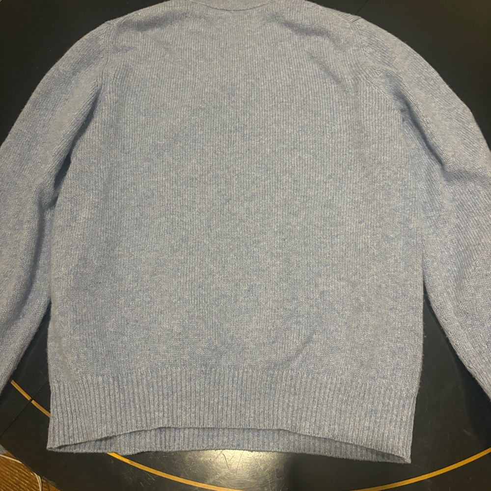 KHAITE Light Blue V-Neck Sweater - Picture 8 of 10
